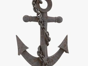 kotwica db005009 - tarcza brązowa Model 3D