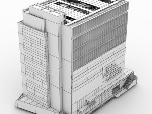 office building Modèle 3D