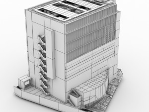 office building Modèle 3D