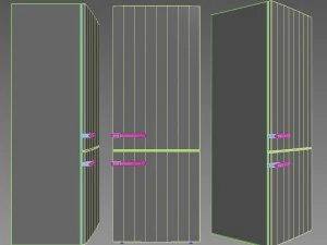 miele kfn 14947 sde freestanding fridge freezer 3D Model