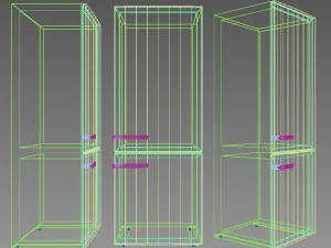 miele kfn 14947 sde freestanding fridge freezer 3D Model