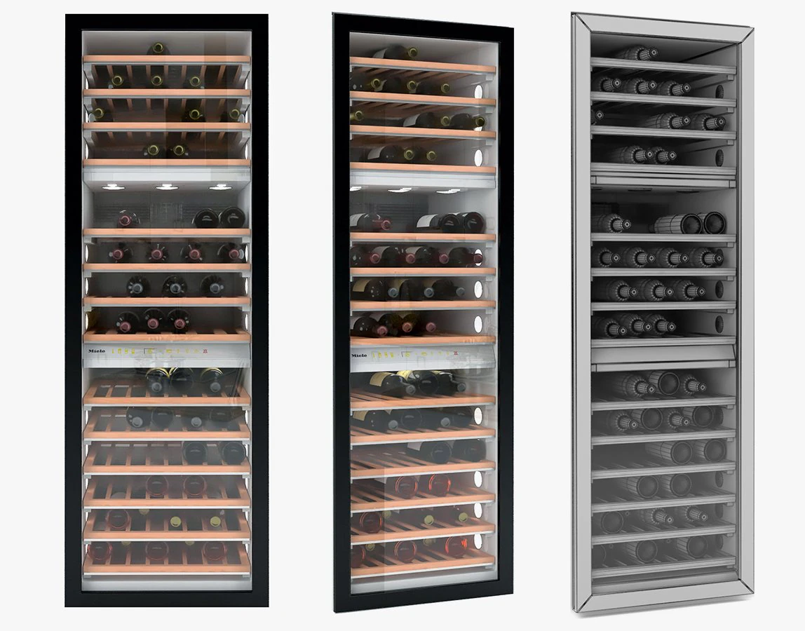 miele kwt 1602 vi mastercool wine temperature control unit 3D Model .c4d .max .obj .3ds .fbx .stl .blend 