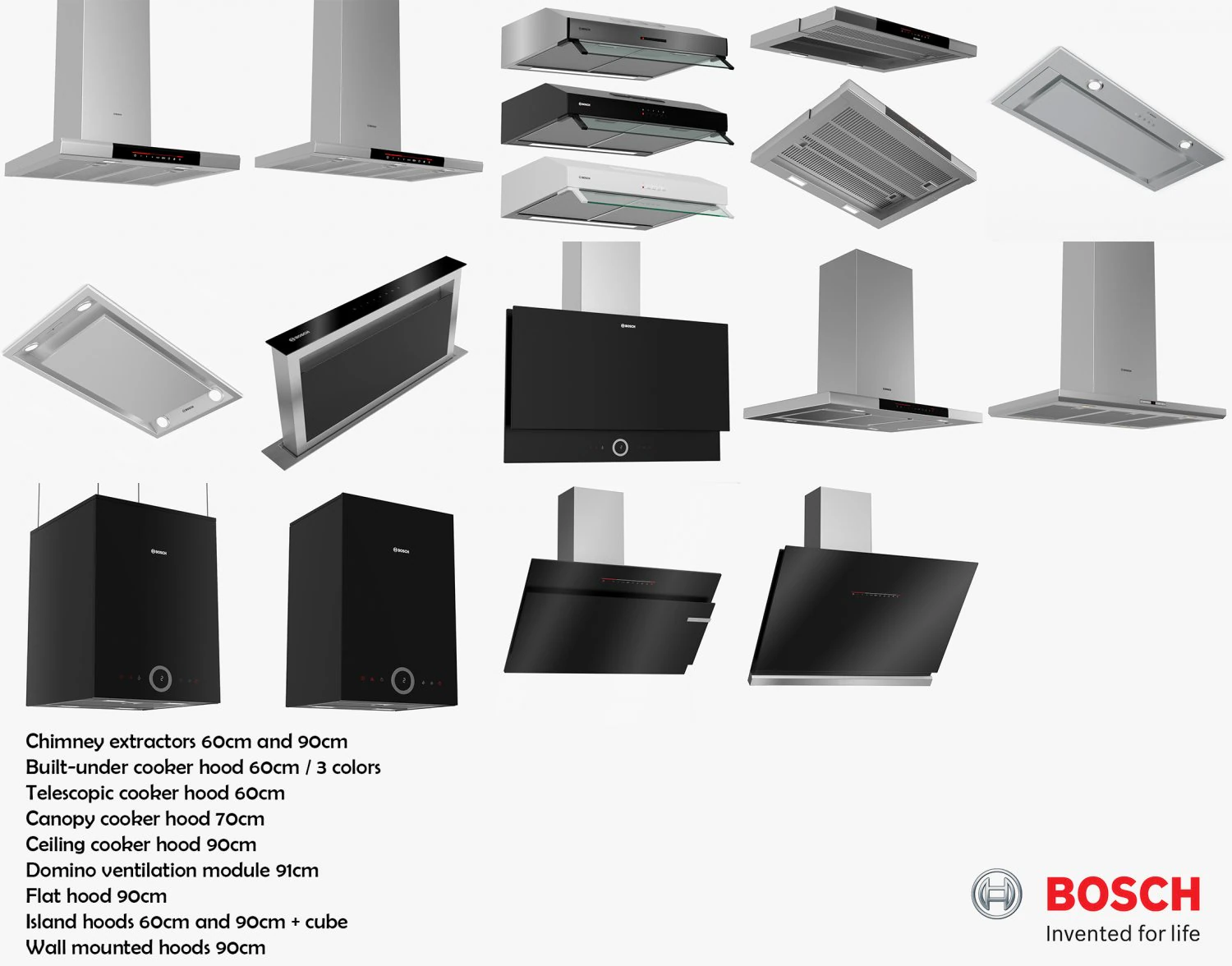 bosch extractor collection 14 models 3D Model .c4d .max .obj .3ds .fbx .stl .blend 