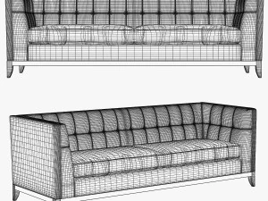 seven sedie furniture 3D Model