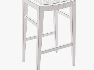 seven sedie furniture 3D Model