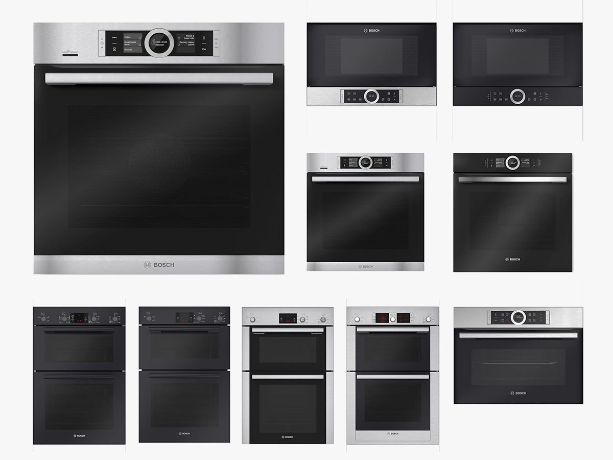 bosch ovens collection 9 models 3D Model .c4d .max .obj .3ds .fbx .stl .blend