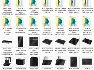 3d black appliance collection for kitchen 14 models 3D Model
