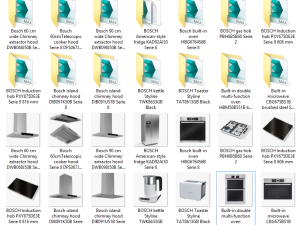 bosch kitchen appliance collection 14 models 3D 모델