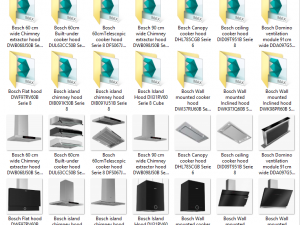 bosch kitchen appliance collection - 41 models 3D-Modell