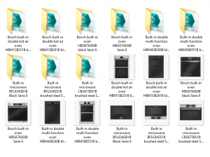 bosch kitchen appliance collection - 41 models 3D-Modell