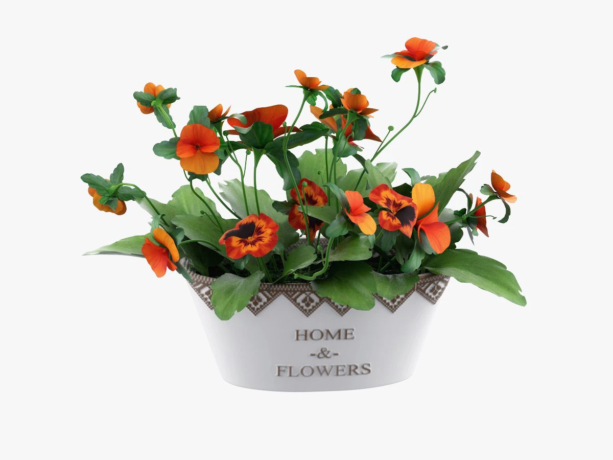 pot plant model 3D Model .c4d .max .obj .3ds .fbx .stl .blend 