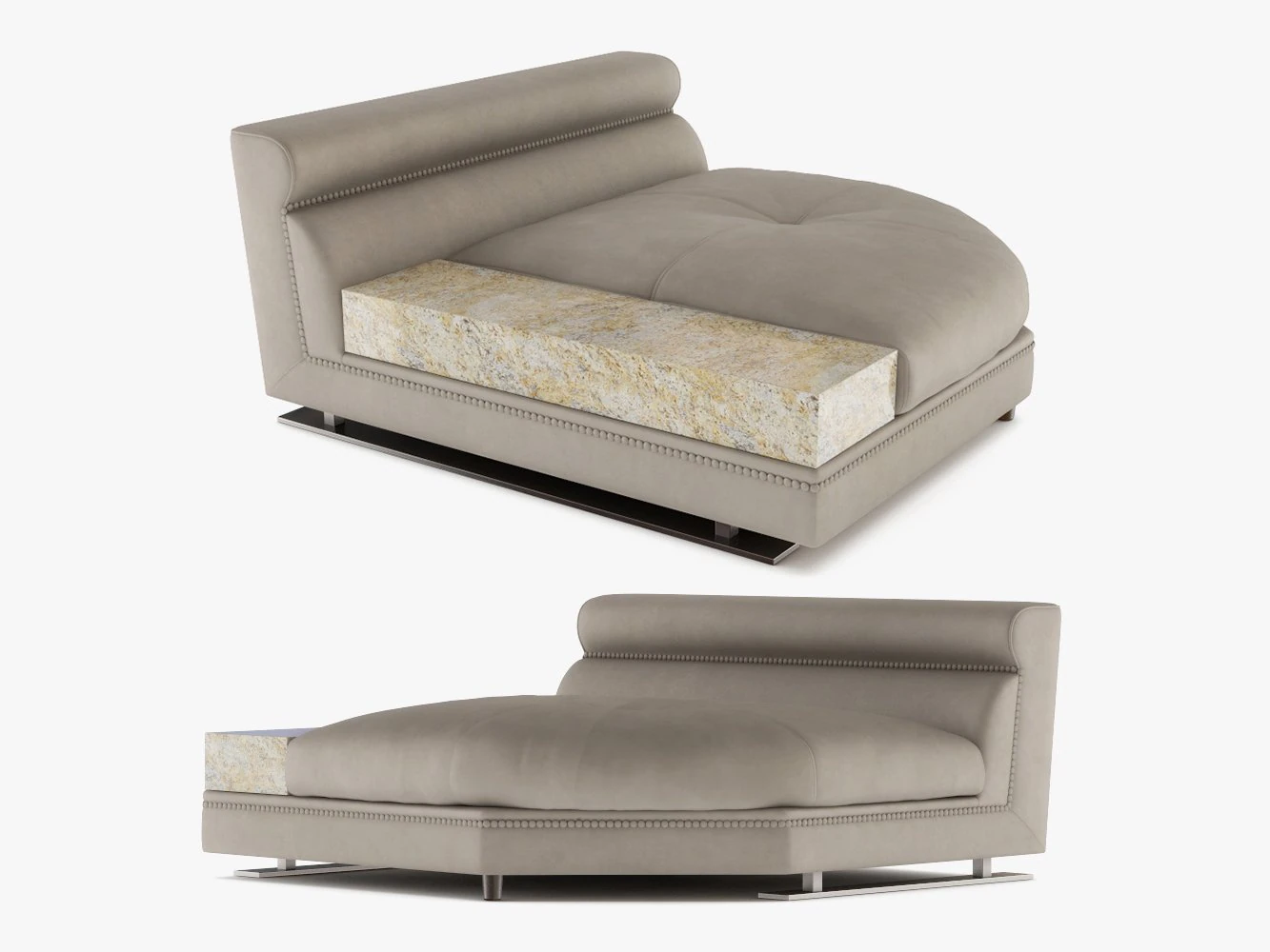 longhi - ansel sofa 06 3D Model .c4d .max .obj .3ds .fbx .stl .blend 