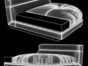 longhi - ansel sofa 06 3D Model