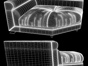 longhi - ansel sofa 05 Model 3D