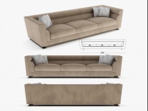 longhi - ansel sofa 03 3D Model