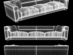 longhi - ansel sofa 03 3D Model