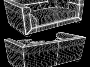 longhi - ansel sofa 01 3D मॉडल