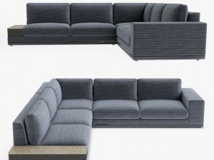 longhi cohen sectional sofa model 3D Model