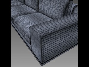 longhi cohen sectional sofa model 3D Model
