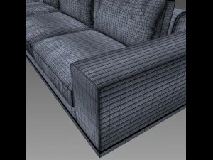 longhi cohen sectional sofa model 3D Model