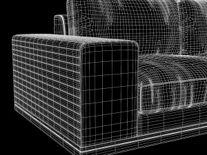 longhi cohen sofa 3d model 3D Model