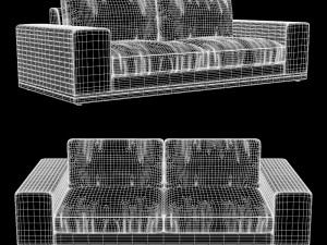 longhi cohen sofa 3d 3D Model