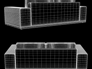 longhi cohen sofa 3d 3D Model