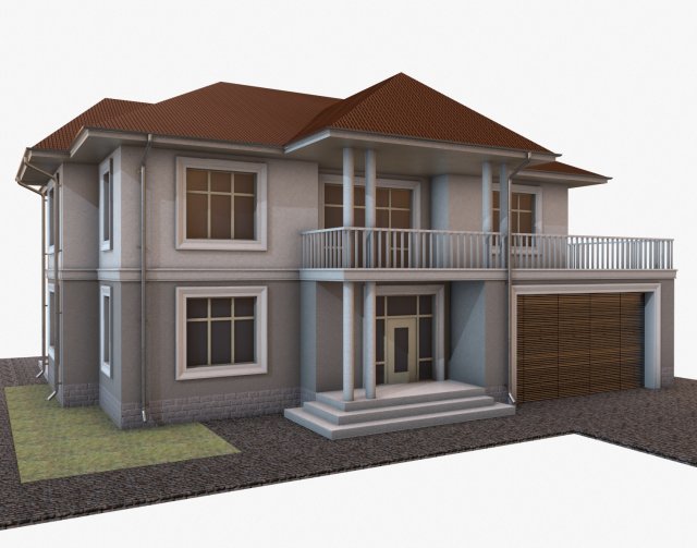 3d building 003 3D Model .c4d .max .obj .3ds .fbx .stl .blend 