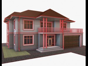 3d building 003 3D Model
