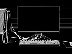 dell alienware set 3D Model