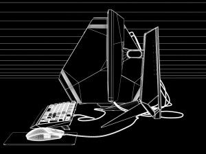 dell alienware set 3Dモデル