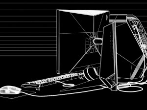 dell alienware set 3Dモデル