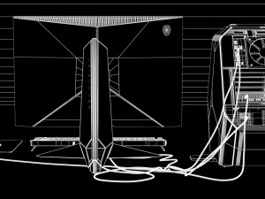 dell alienware set 3Dモデル