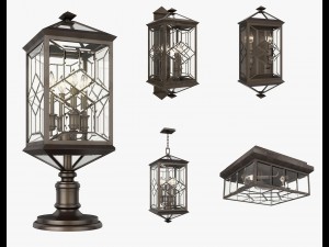 fine art lamps oxfordshire collection 3D Model