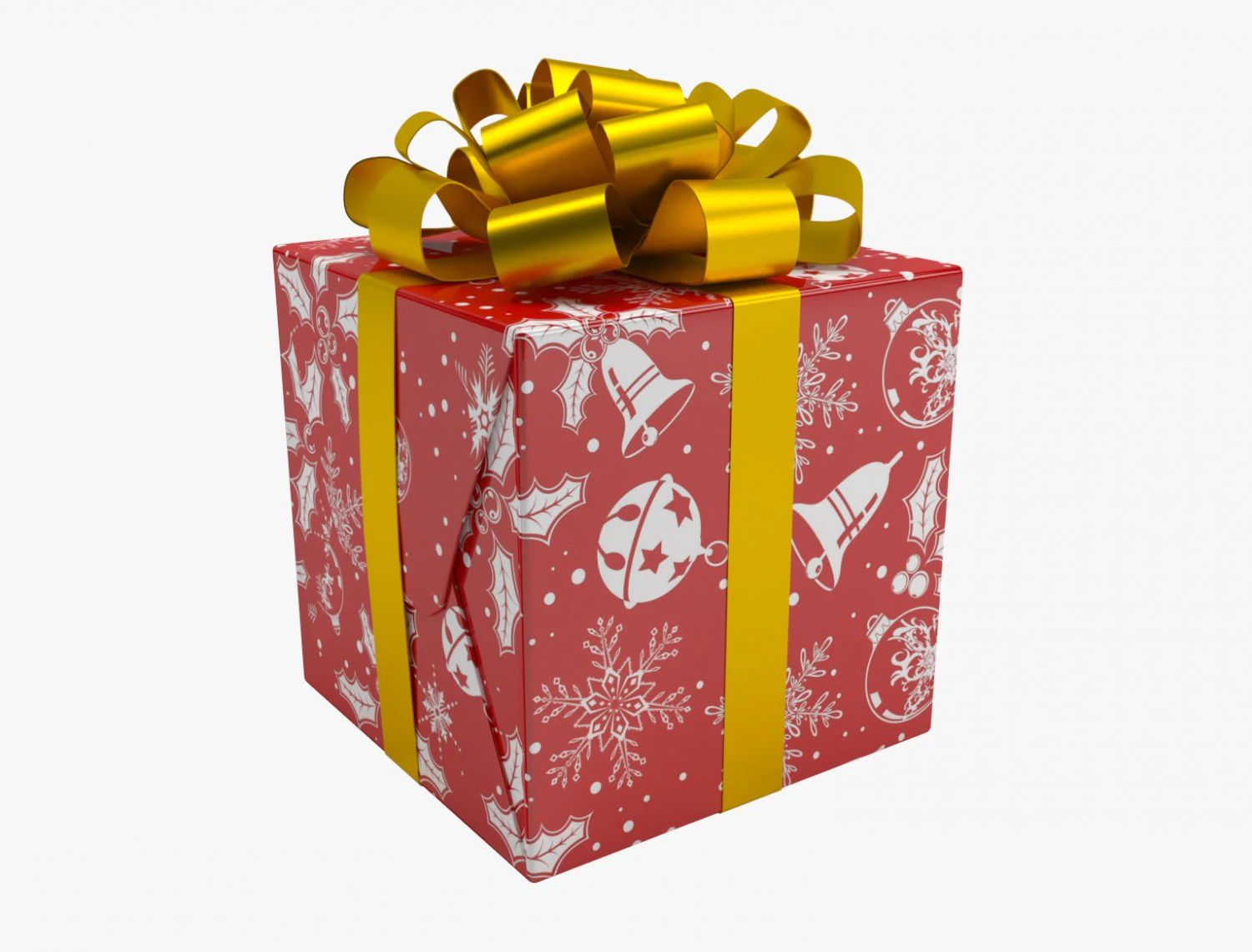 xmas gift 01 3D Model .c4d .max .obj .3ds .fbx .stl .blend 