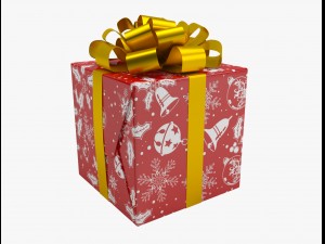 xmas gift 01 Modelo 3D