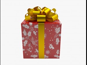 xmas gift 01 3D Model