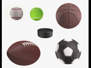 sport balls Modelo 3D