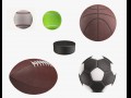 sport balls 3D Модель