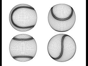 pallina da tennis Modello 3D
