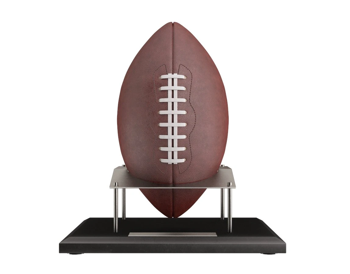 football ball on stand 3D Model .c4d .max .obj .3ds .fbx .stl .blend 