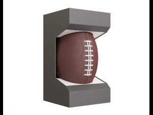 футбольний м'яч в коробці 3D Модель