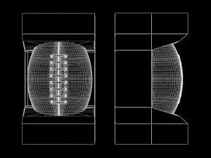 football ball in box 3D 모델
