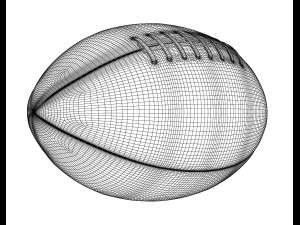 american football ball 3D मॉडल