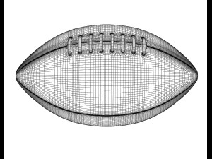 american football ball 3D मॉडल
