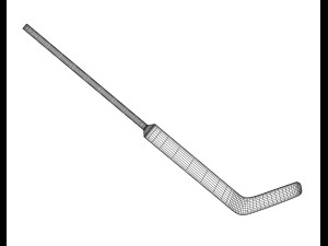 hockey goal stick 3D-Modell