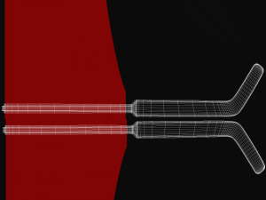 hockey goal stick 3D-Modell