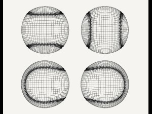 baseball ball model 3D Модель