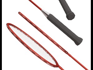 badminton racket 3D मॉडल