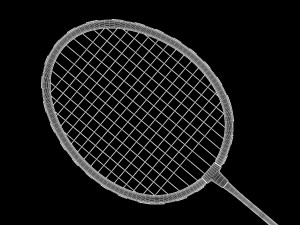 badminton racket 3D मॉडल